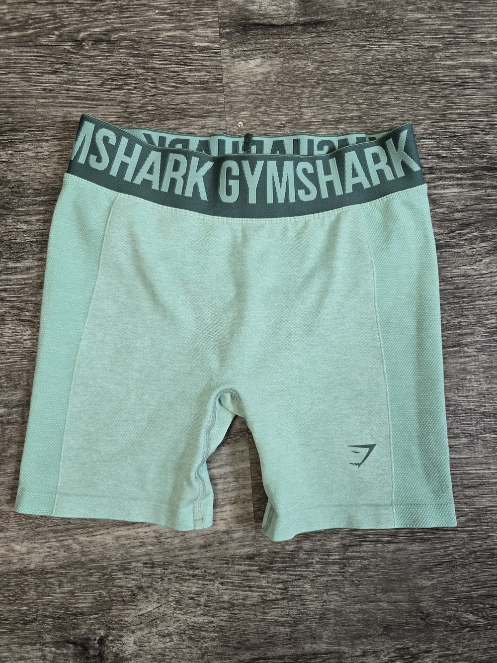 Gymshark Seamless High-Waist Bike Shorts in Mint Green